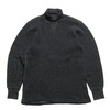 BURGUS PLUS L/S Turtle Neck Waffle Tee Black Dye HBP-015TNID画像