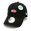 NEW ERA カジュアルクラシック Oval Logo ブラック × スノーホワイト ストロベリー 13515778画像