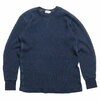 BURGUS PLUS L/S Waffle Tee Indigo Dye HBP-015ID画像