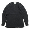 BURGUS PLUS L/S Waffle Tee Black Dye HBP-015ID画像