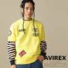 AVIREX WEST COAST FADE WASH S/S SWEAT画像