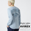 AVIREX LONG SLEEVE T-SHIRT "SAME TONE LOGO"画像