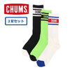CHUMS 3P CHUMS Medium Socks CH06-1116画像