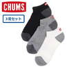 CHUMS 3P CHUMS Logo Ankle Socks CH06-1113画像