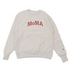 MoMA × Champion Reverse Weave Crew OATMEAL画像