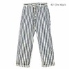HEADLIGHT × FICTION ROMANCE NOS 7oz. 1/2" INDIGO STRIPE WORK PANTS SC42385画像
