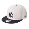 NEW ERA 59FIFTY MLB Stone Color ニューヨーク・ヤンキース ストーン ネイビーバイザー 13516105画像