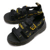 Dr.Martens Pearson II Black Lustre Coated Leather & Black/Dms Yellow Airwair Webbing 30822001画像