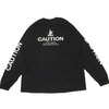 #FR2 CAUTION L/S Tee BLACK画像