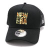 NEW ERA 9FORTY A-Frame トラッカー Square NEW ERA スクエアニューエラ ブラック カモフラージュ 13515887画像