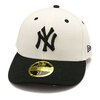 NEW ERA LP 59FIFTY MLB 2-Tone Paisley ニューヨーク・ヤンキース クロームホワイト/ブラック 13515725画像