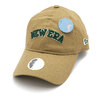 NEW ERA WOMEN'S 9THIRTY ロングバイザー Stretch Cotton Washable アーチロゴ カーキ 13517815画像
