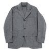 Workers Lounge Jacket w/Sleeve Lining Cotton Flannel Grey画像