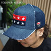 YOSHINORI KOTAKE DESIGN STAR WAPPEN MESH CAP INDIGO画像