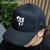 YOSHINORI KOTAKE DESIGN 2TONE 444LOGO MESH CAP BLACK画像