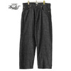 GOLD RECYCLED WASTE SUVIN COTTON YARN 11.5oz. DENIM 5POCKET WIDE PANTS 23A-GL42353A画像