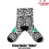 COOKMAN Crew Socks Zebra 233-31957画像