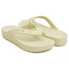 crocs CLASSIC PLATFORM FLIP WOMENS BONE 207714-2Y2画像