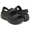 crocs SKYLINE SANDAL WOMENS BLACK 208183-001画像