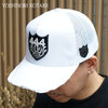 YOSHINORI KOTAKE DESIGN FIRE 444LOGO MESH CAP WHITE画像