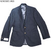 INDIVIDUALIZED CLOTHING WOOL HOPSACK BLAZER navy made in U.S.A.画像
