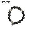 S'YTE Onyx Bead Bracelet BLACK画像