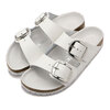 BIRKENSTOCK ARIZONA BIG BUCKLE WHITE / NATURAL LEATHER 1016826画像