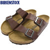 BIRKENSTOCK ARIZONA NATURAL LEATHER Vintage Wood Roast 1023117画像
