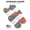 AMERICAN TRENCH RANDOM PLEAT SLUB ANKLE SOCK画像