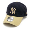 NEW ERA 9THIRTY Washed Duck ニューヨーク・ヤンキース ネイビー ベガスゴールドバイザー 13515994画像