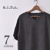 MIDA Pigment Dyed V-Neck Tee M231502画像