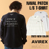AVIREX NAVAL PATCH LONG SLEEVE T-SHIRT 7832130001画像