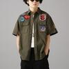 AVIREX TOPGUN SHORT SLEEVE SHIRT 7833123020画像