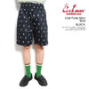 COOKMAN Chef Pants Short Skull Black -BLACK- 231-31936画像