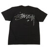 STUSSY MERCURY TEE BLACK画像