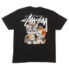 STUSSY KITTENS TEE BLACK画像