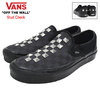 VANS Classic Slip-On 98 DX Stud Check Black/Black VN0A7Q58BKA画像