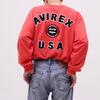 AVIREX VARSITY LOGO L/S T-SHIRT 7833930013画像