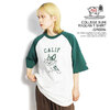 The Endless Summer TES COLLEGE BUHI RAGLAN T-SHIRT -GREEN- FH-23574357画像