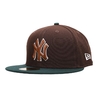 NEW ERA 59FIFTY Beef and Broccoli ニューヨーク・ヤンキース バーントウッド ダークグリーンバイザー 13750714画像