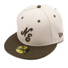 NEW ERA 59FIFTY Classic Logo クラシックロゴ ストーン ウォルナットバイザー 13751162画像