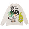 STUSSY STUSSY STRIKE PIG DYED LS TEE NATURAL画像