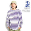 FIDELITY BORDER L/S REGULAR 1 -IVORY&times;PURPLE- 1775000画像