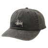 STUSSY WASHED BASIC LOW PRO CAP CHARCOAL画像