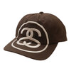 STUSSY LOW PRO BIG LINK STRAPBACK BROWN画像