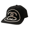 STUSSY LOW PRO BIG LINK STRAPBACK BLACK画像