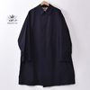 ANATOMICA SINGLE RAGLAN COAT GABARDINE NAVY画像