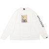 APPLEBUM Sh*t's Real Big L/S T-shirt WHITE画像