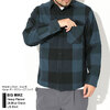 BIG MIKE Heavy Flannel Dk.Blue Check L/S Shirt 102335105画像