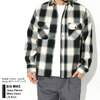 BIG MIKE Heavy Flannel White Check L/S Shirt 102335103画像